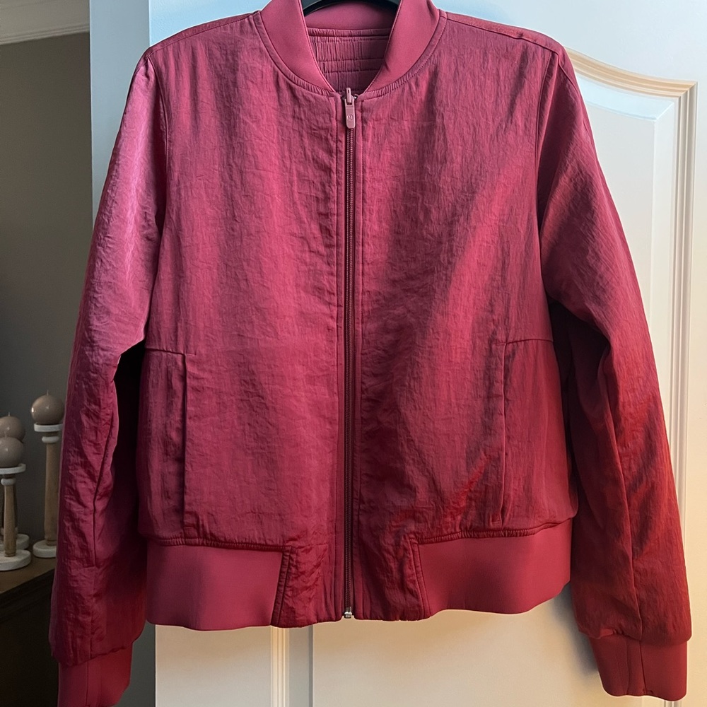 Lululemon non-stop bomber jacket - size 10